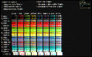 Lost Signal cinema effect preset applied to an rbterm terminal